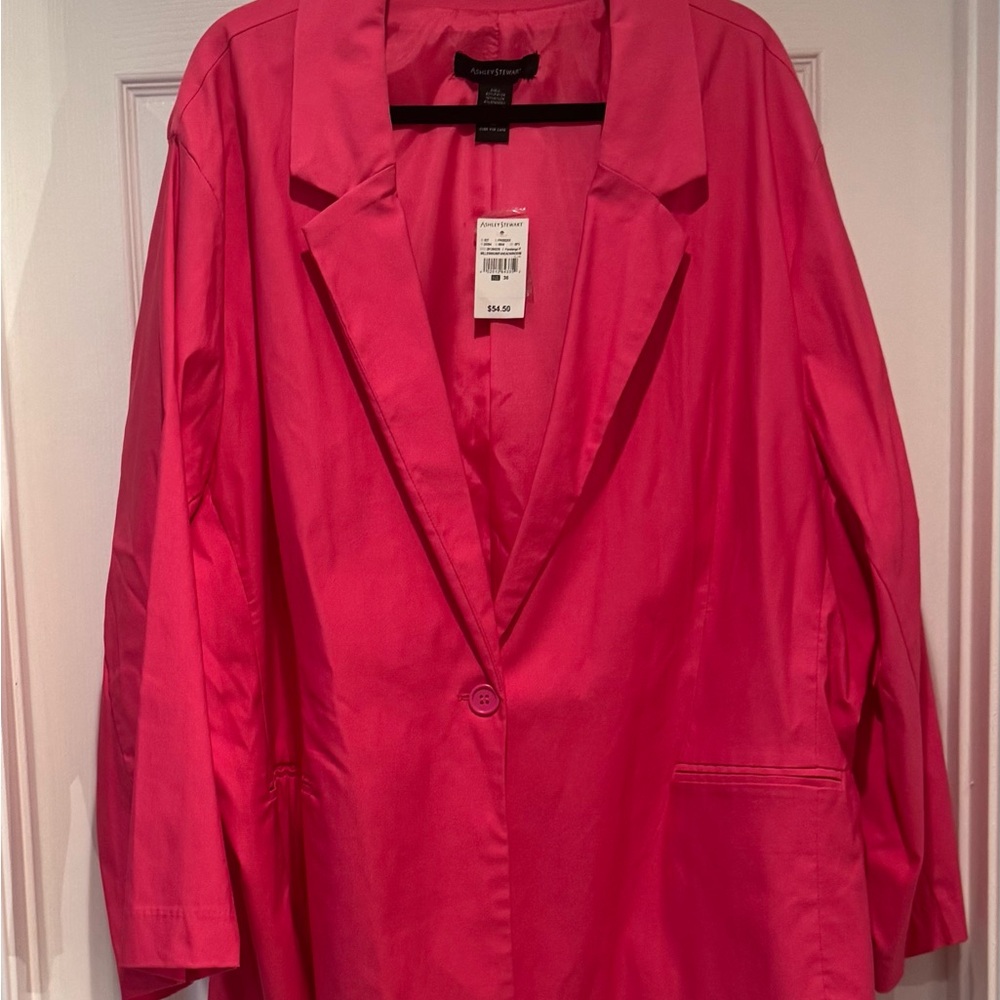 Ashley Stewart Hot Pink Blazer